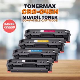 Tonermax LBP-611Cn / LBP-613Cdw / MF-631Cn / MF-633Cdw / MF-635Cx Canon CRG-045H Set Muadil Toneri