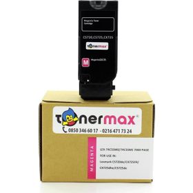 Tonermax Lexmark CS720-74C5SM0 Yüksek Kapasiteli Kırmızı Muadil Toner