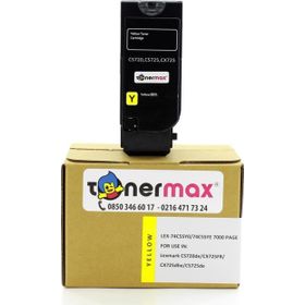 Tonermax Lexmark CS720-74C5SY0 Yüksek Kapasiteli Sarı Muadil Toner