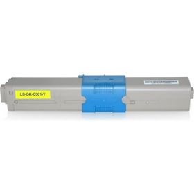 Tonermax Oki C301 C321 MC342 44973541 Sarı Muadil Toner