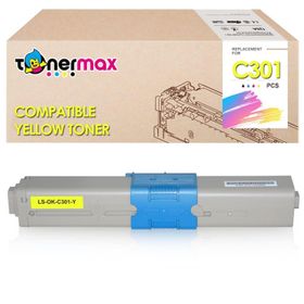 Tonermax Oki C301 C321 MC342 44973541 Sarı Muadil Toner