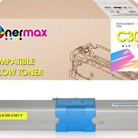 Tonermax Oki C301 C321 MC342 44973541 Sarı Muadil Toner