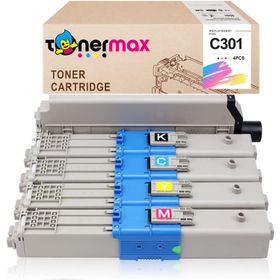 Tonermax Oki C301 / C321 / Mc342 Muadil Toner Set