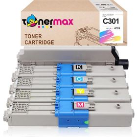 Tonermax Oki C301 / C321 / Mc342 Muadil Toner Set