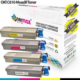 Tonermax Oki C610 Muadil Toner Set