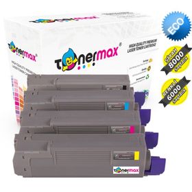 Tonermax Oki C612 / C612n / C612dn Muadil Toner Set