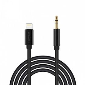 Tonex AX-02 Lightning to 3.5 mm Audio Siyah AUX Ses Kablosu