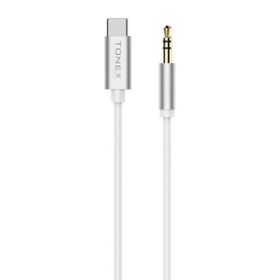 Tonex AX-04 Type-C to 3.5 mm Siyah AUX Audio Ses Kablosu