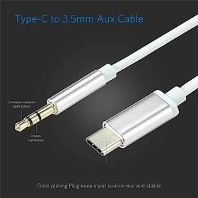 Tonex AX-04 Type-C to 3.5 mm Siyah AUX Audio Ses Kablosu