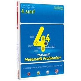 Tonguç 4. Sınıf Dört Dörtlük Yeni Nesil Matematik Problemleri Soru Bankası