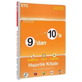 Tonguç 9.Sınıf 9'dan 10'a Hazırlık Kitabı Edebiyat Tarih Coğrafya