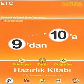Tonguç 9.Sınıf 9'dan 10'a Hazırlık Kitabı Edebiyat Tarih Coğrafya