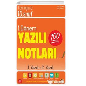 Tonguç Akademi 10. Sınıf 1. Dönem 1 ve 2. Yazılı Notları