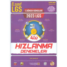 Tonguç Akademi 2023 LGS 1. Dönem 4'lü Hızlanma Denemeleri