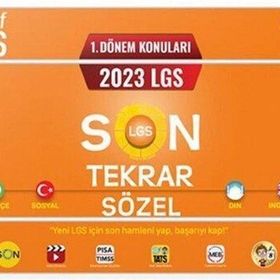 Tonguç Akademi - 2023 LGS 1. Dönem Sözel Son Tekrar