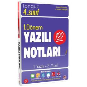 Tonguç Akademi 4. Sınıf 1. Dönem 1 ve 2 Yazılı Notları