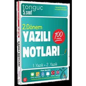 Tonguç Akademi 5. Sınıf Yazılı Notları 2. Dönem 1 ve 2. Yazılı Kitap