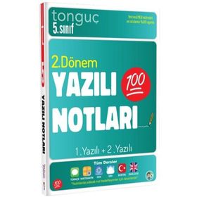 Tonguç Akademi 5. Sınıf Yazılı Notları 2. Dönem 1 ve 2. Yazılı Kitap