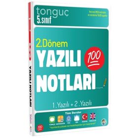 Tonguç Akademi 5. Sınıf Yazılı Notları 2. Dönem 1 ve 2. Yazılı Kitap
