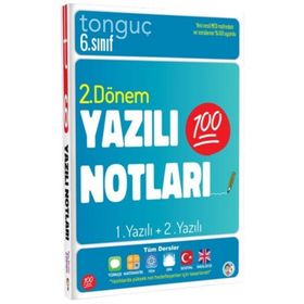 Tonguç Akademi 6. Sınıf Yazılı Notları 2. Dönem 1 ve 2. Yazılı 2022