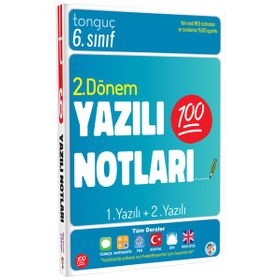 Tonguç Akademi 6. Sınıf Yazılı Notları 2. Dönem 1 ve 2. Yazılı Kitap