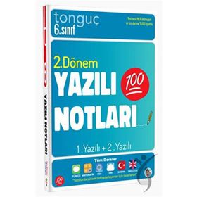 Tonguç Akademi 6. Sınıf Yazılı Notları 2. Dönem 1 ve 2. Yazılı Kitap