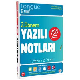 Tonguç Akademi 6. Sınıf Yazılı Notları 2. Dönem 1 ve 2. Yazılı Kitap