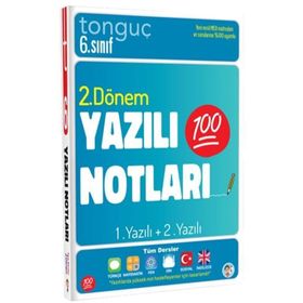 Tonguç Akademi 6. Sınıf Yazılı Notları 2. Dönem 1 ve 2. Yazılı Kitap