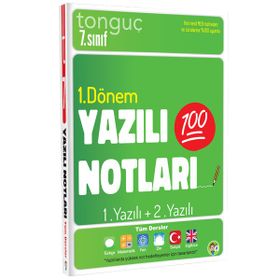Tonguç Akademi 7. Sınıf 2. Dönem 1. ve 2. Yazılı Notları