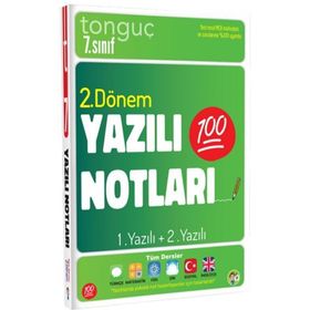 Tonguç Akademi 7. Sınıf Yazılı Notları 2. Dönem 1 ve 2. Yazılı Kitap