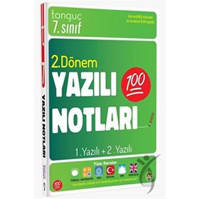 Tonguç Akademi 7. Sınıf Yazılı Notları 2. Dönem 1 ve 2. Yazılı Kitap