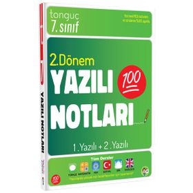 Tonguç Akademi 7. Sınıf Yazılı Notları 2. Dönem 1 ve 2. Yazılı Kitap