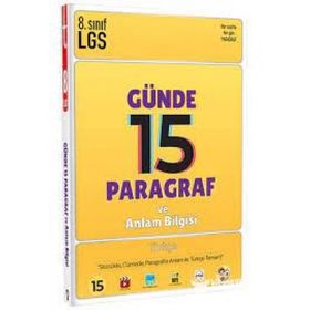 Tonguç Akademi 8.Sınıf LGS Günde 15 Paragraf ve Anlam Bilgisi Soru Bankası