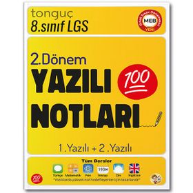 Tonguç Akademi 8. Sınıf Yazılı Notları 2. Dönem 1 ve 2. Yazılı 2022