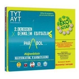 Tonguç Akademi TYT AYT Matematik 2. Dereceden Denklemler Eşitsizlik Parabol Fasikülleri Eko