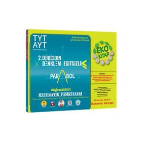 Tonguç Akademi TYT AYT Matematik 2. Dereceden Denklemler Eşitsizlik Parabol Fasikülleri Eko