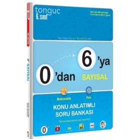 Tonguç Akademi Yayınları 0 Dan 6 Ya Sayısal Konu Anlatımlı Soru Bankası