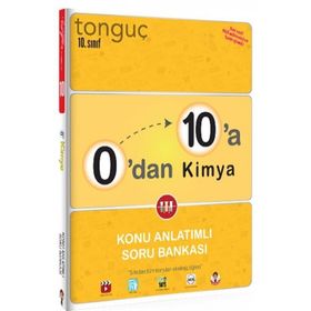 Tonguç Akademi Yayınları 0'dan 10'a Kimya Konu Anlatımlı Soru Bankası