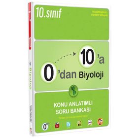 Tonguç Akademi Yayınları 10.Sınıf 0'dan 10'a Biyoloji Konu Anlatımlı Soru Bankası