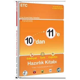 Tonguç Akademi Yayınları 10?dan 11?e Edebiyat Tarih Cografya Hazirlik Kitabi