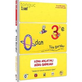 Tonguç Akademi Yayınları 3. Sınıf 0'dan 3'e Tüm Dersler Konu Anlatımlı Soru Bankası