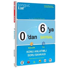 Tonguç Akademi Yayınları 6. Sınıf 0'dan 6'a Sayısal Konu Anlatımlı Soru Bankası