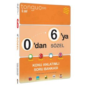 Tonguç Akademi Yayınları 6. Sınıf 0'dan 6'ya Sözel Konu Anlatımlı Soru Bankası