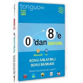 Tonguç Akademi Yayınları 8. Sınıf 0'dan 8'e Sayısal Konu Anlatımlı Soru Bankası