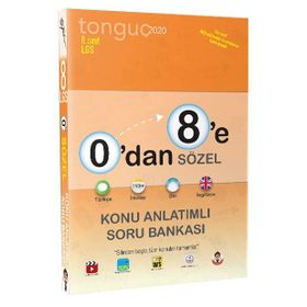 Tonguç Akademi Yayınları 8. Sınıf 0'dan 8'e Sözel Konu Anlatımlı Soru Bankası