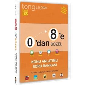 Tonguç Akademi Yayınları 8. Sınıf 0'dan 8'e Sözel Konu Anlatımlı Soru Bankası