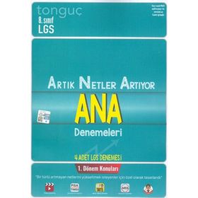 Tonguç Akademi Yayınları 8.Sinif Artik Netler Artiyor 1.Dönem LGS Denemesi