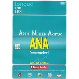 Tonguç Akademi Yayınları 8.Sinif Artik Netler Artiyor 1.Dönem LGS Denemesi