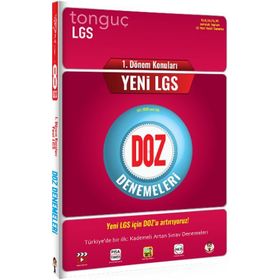 Tonguç Akademi Yayınları 8. Sınıf LGS 1. Dönem Doz Denemeleri