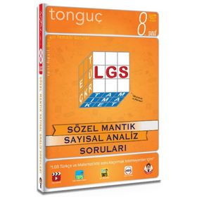 Tonguç Akademi Yayınları 8. Sınıf Lgs Sözel Mantık Sayısal Analiz Soruları
